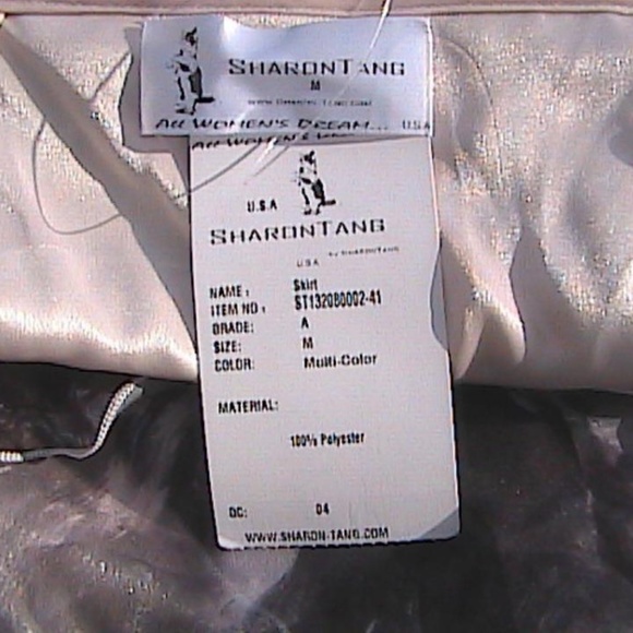 Multicolor Chiffon Light Pink & Gray Layer Skirt - Picture 8 of 8